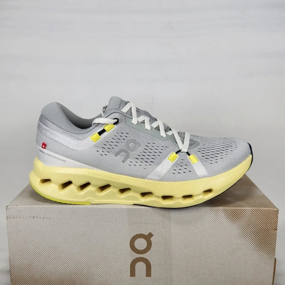 On Cloudsurfer 2 Running Shoes Women Size 7.5 Glacier Limelight CloudTec Phase